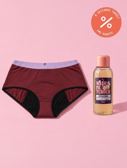 Zestaw majtki menstruacyjne + płyn