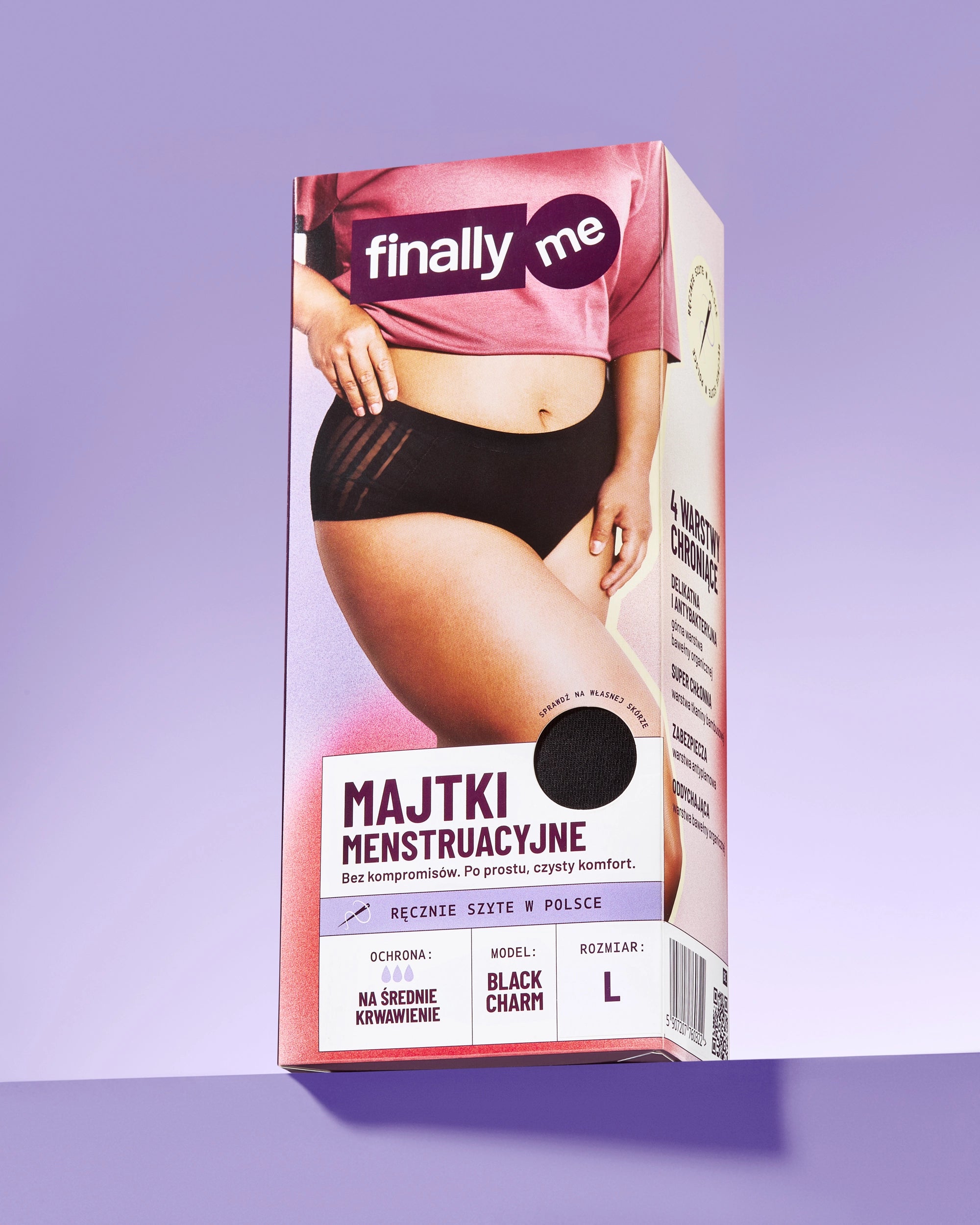 Majtki menstruacyjne Black Charm